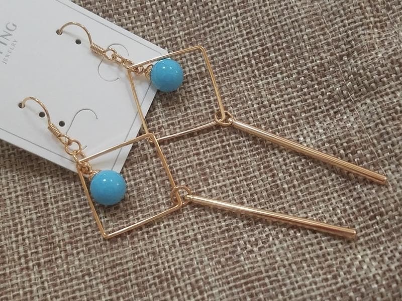 Серьги Xuping длина 9см