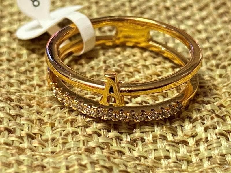 Кольца Xuping 7 мм буква А