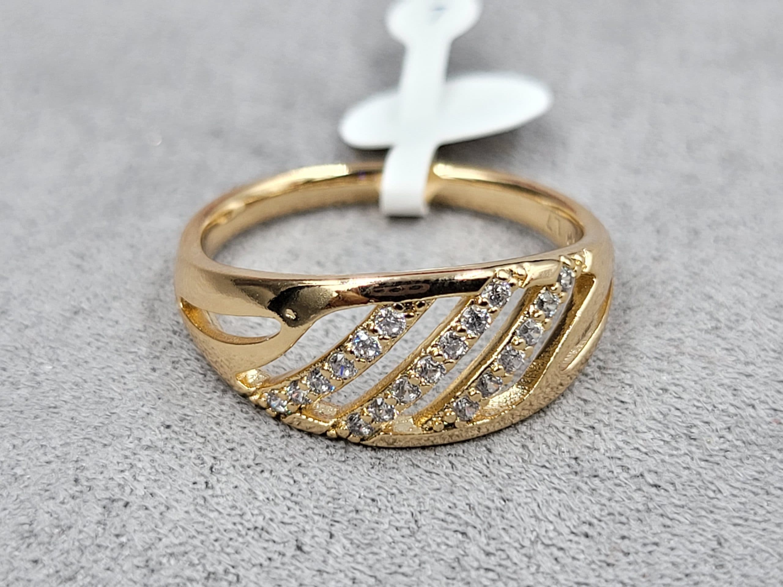 Кільце Xuping 8 мм позолота 18к (16 розмір)