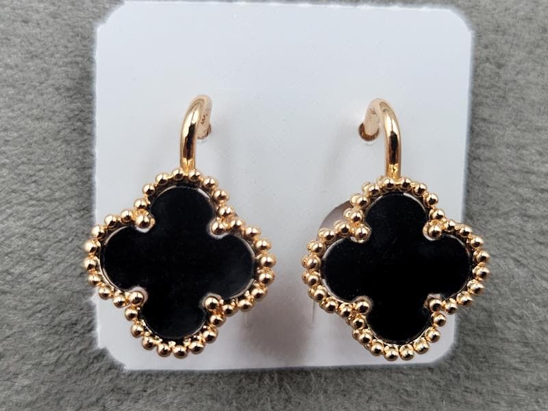 Сережки Fallon 12*17 мм англійський замок колір золото