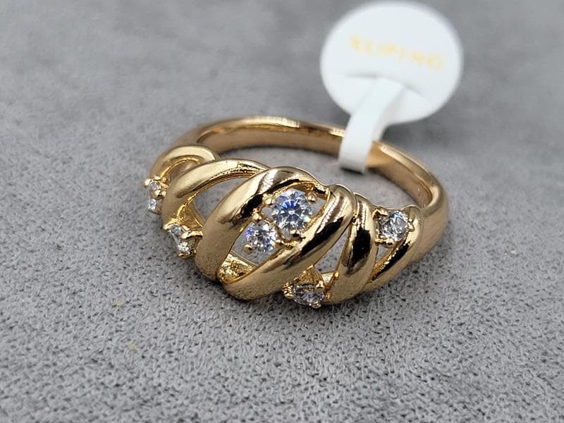 Кільце Xuping 9,5 мм позолота 18к