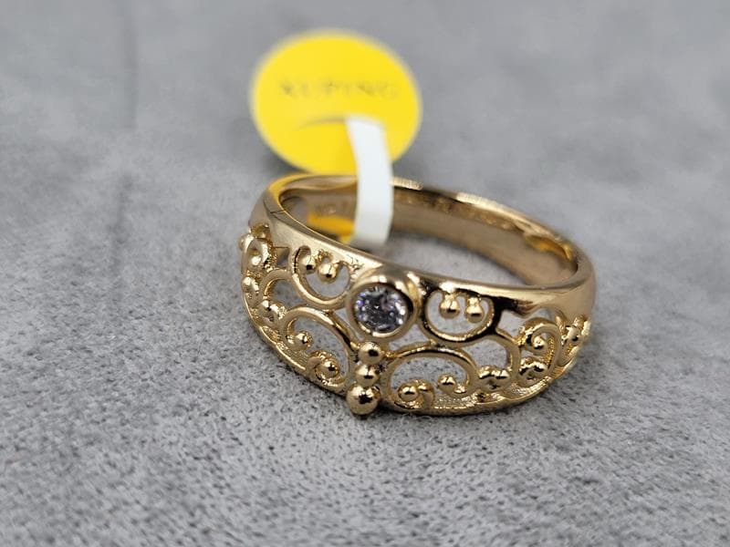 Кільце Xuping 8 мм (16,17 розмір) колір 18к