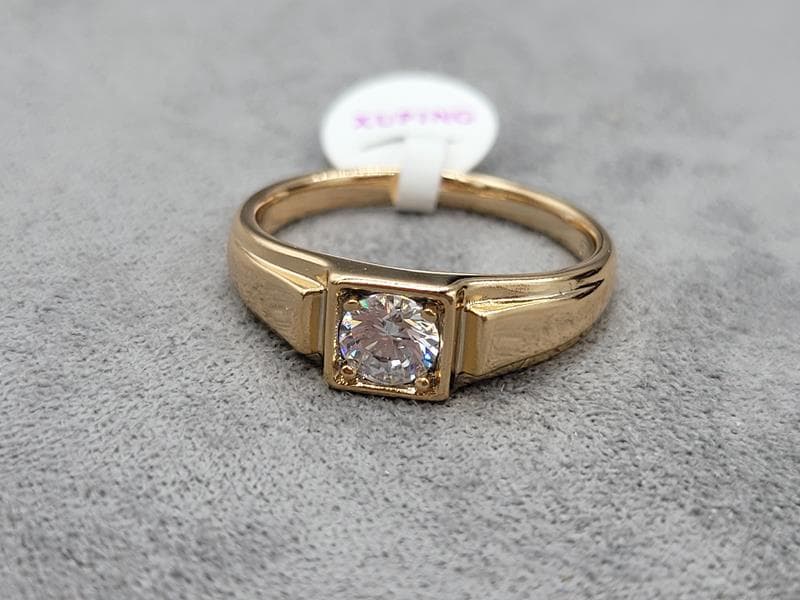 Каблучка Xuping 6 мм колір 18к (17,18,19)