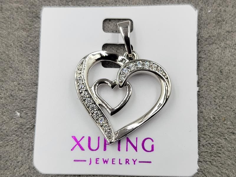 Кулон Xuping 18 мм в. 26 мм родій