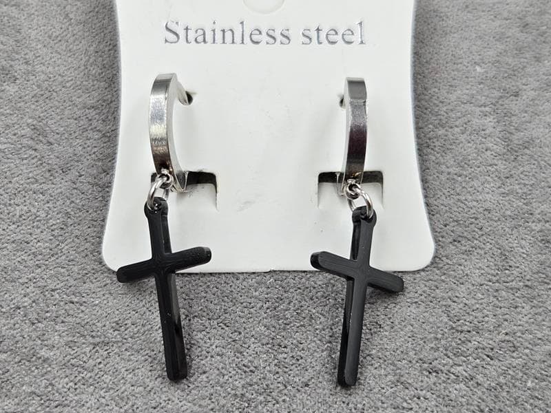 Сережки Xuping 12*20 мм висота 33 мм круглий замок родій