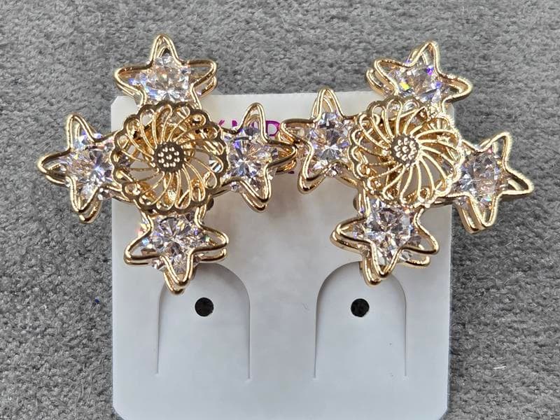 Кліпси Xuping 18 мм висота 18 мм колір 18к