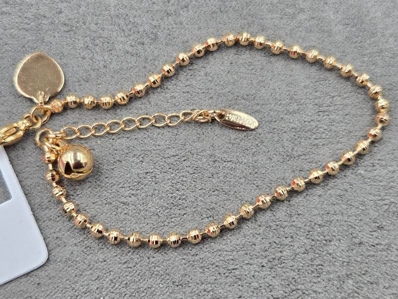 Браслет Xuping 2 мм довжина 15+4 см колір золото 18к