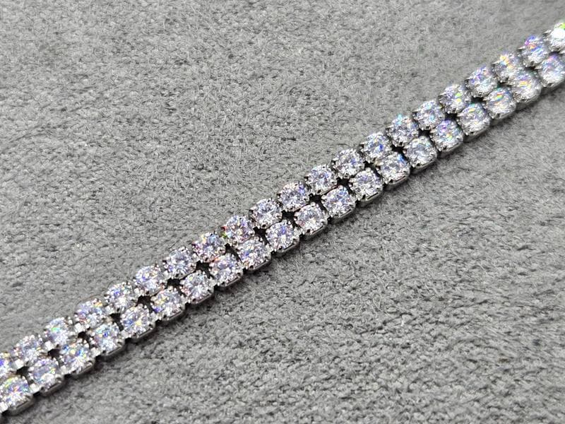 Браслет Xuping 4,5 мм довжина 17+2 см родій