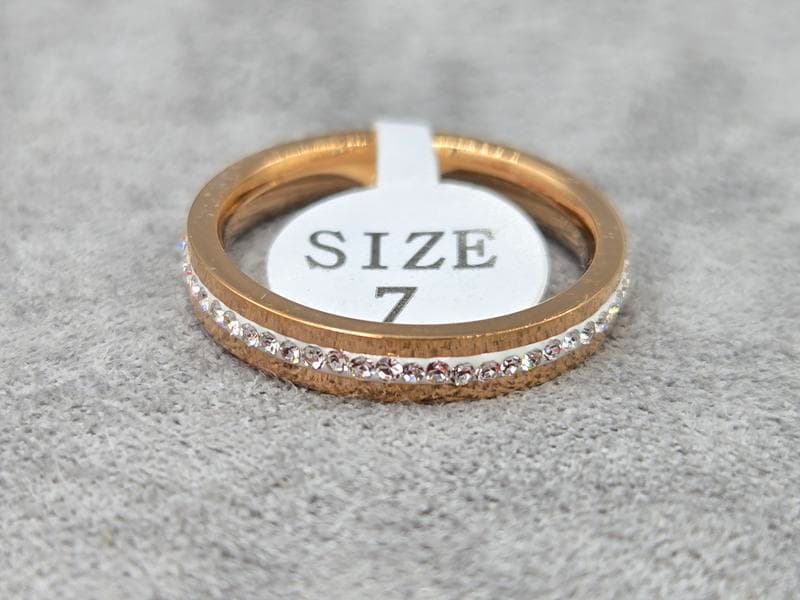 Каблучка Xuping 3,5 мм (16,17,19 розмір) колір 18к