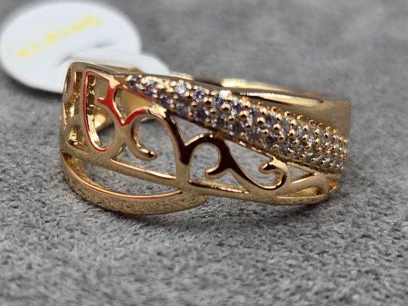 Каблучка Xuping 9 мм (16 розмір) колір 18к