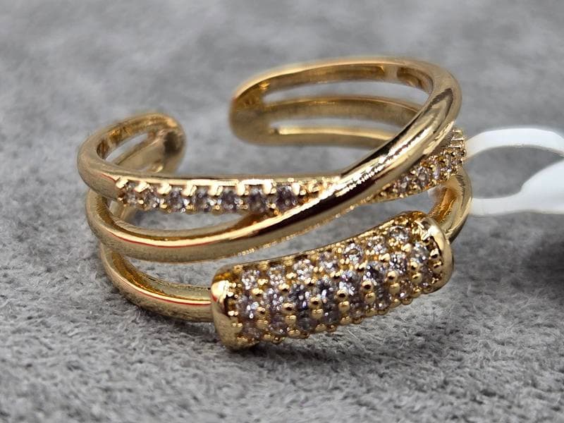 Каблучка Xuping 8 мм роз'ємна колір 18к