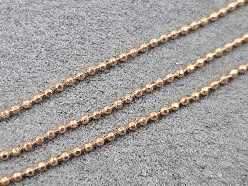 Ланцюг Xuping 1,6 мм довжина 45 см колір рожеве золото