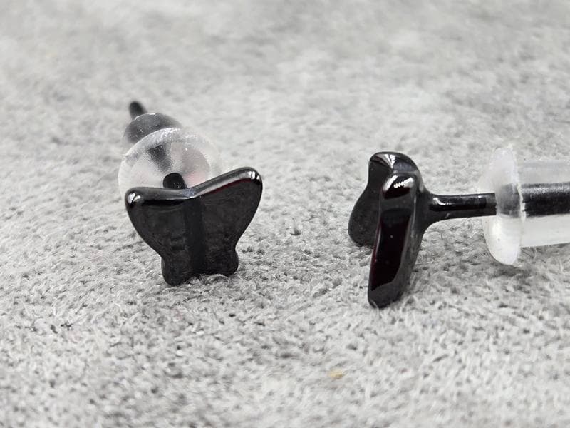 Гвоздики Xuping кераміка 5*6 мм чорні