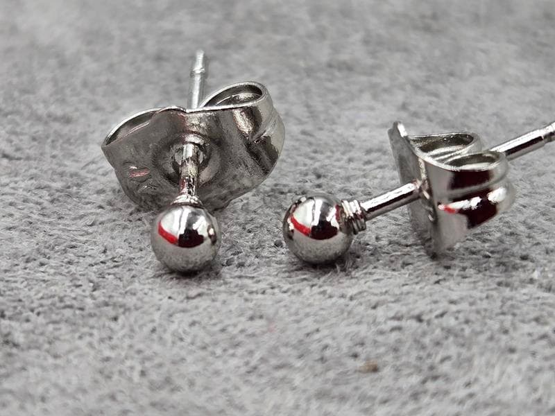 Гвоздики Xuping 3 мм родій