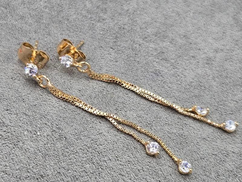 Гвоздики Xuping 3 мм довжина 5 см колір 18к