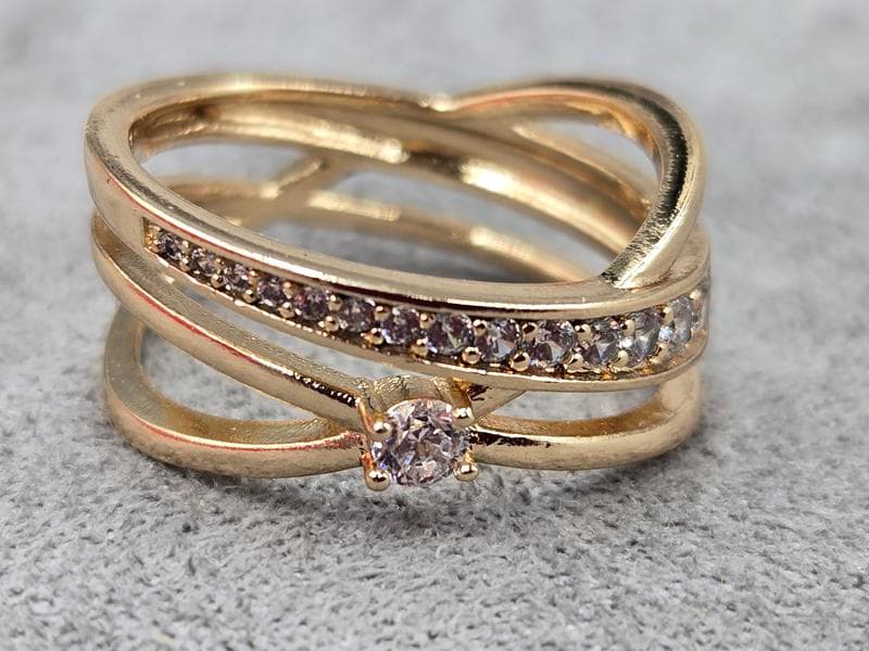 Каблучка Xuping 9 мм (16,17,18,19,20 розмір) колір 18к