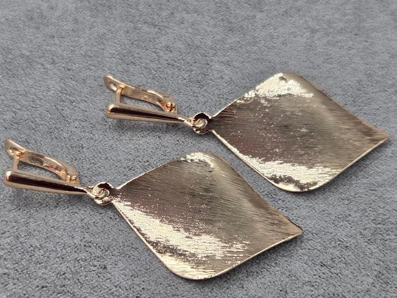 Сережки Fallon 25 мм в. 50 мм колір золото