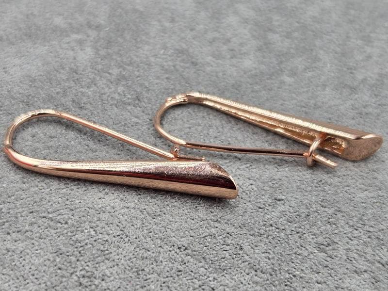 Сережки Fallon 5*30 мм французський замок колір золото