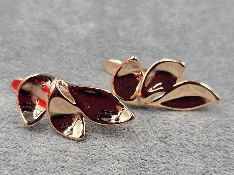 Сережки Fallon 9 мм висота 20 мм англійський замок колір золото