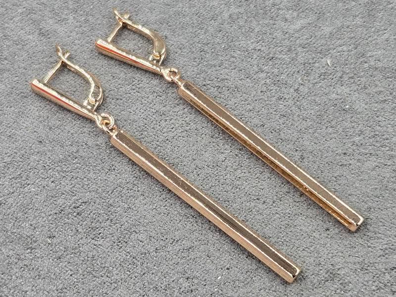 Сережки Fallon 3 мм висота 60 мм англійський замок