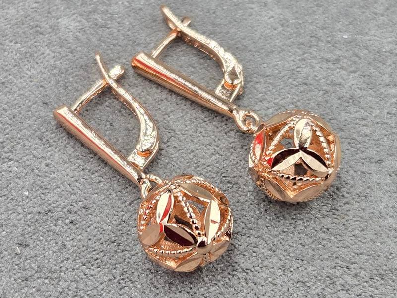 Сережки Fallon 11 мм висота 28 мм англійський замок