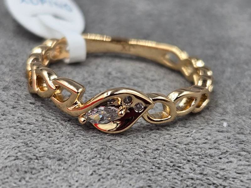 Каблучка Xuping 5 мм (16,17,18,19 розмір)  колір 18к