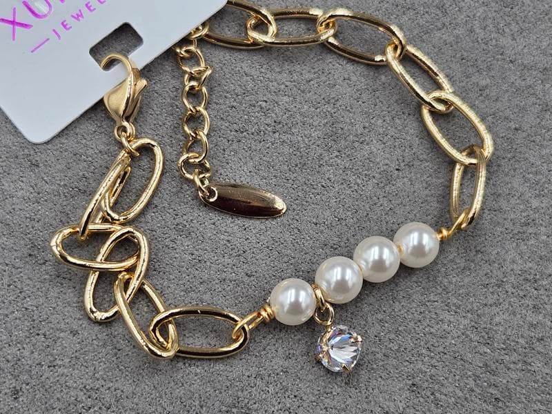 Браслет Xuping 6+7 мм довжина 18+2 см колір золото