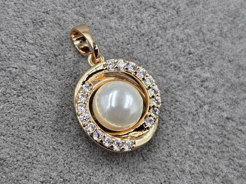 Кулон Xuping 14 мм висота 22 мм колір 18к