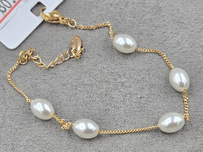 Браслет Xuping 6*8 + 0,8 мм довжина 17+3 см колір золото