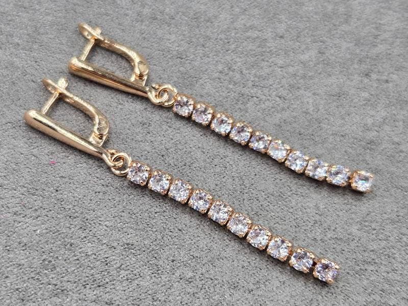 Сережки Fallon 3 мм висота 53 мм англійський замок