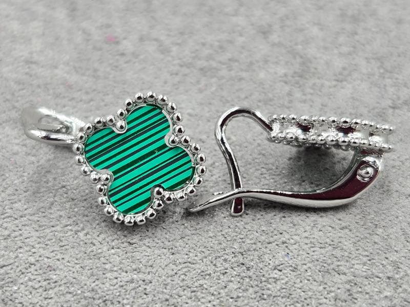 Сережки Fallon 12 мм висота 17 мм англійський замок родій