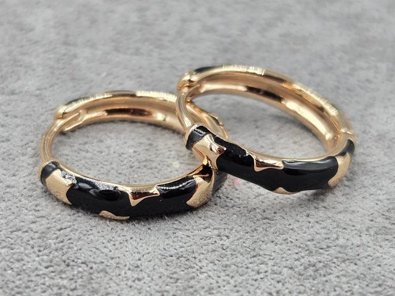 Сережки Xuping 3 мм висота 17 мм круглий замок колір 18к