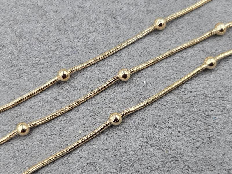 Ланцюг Xuping 3+1 мм довжина 50 см колір золото