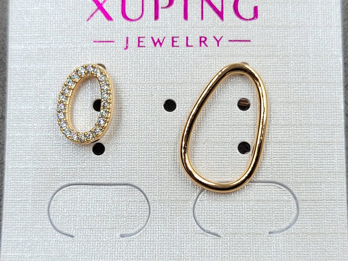 Гвоздики Xuping позолота 18к