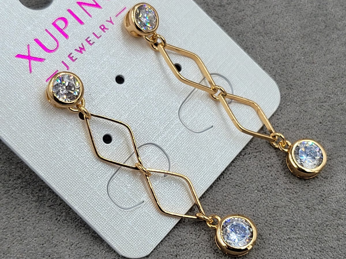 Гвоздики Xuping 7 мм в. 45 мм позолота 18к