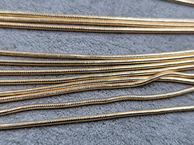 Ланцюжок Xuping snake 1,3 мм д. 60 см позолота 18к