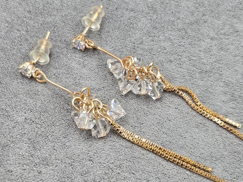 Гвоздики Xuping 4 мм довжина 68 мм колір 18к