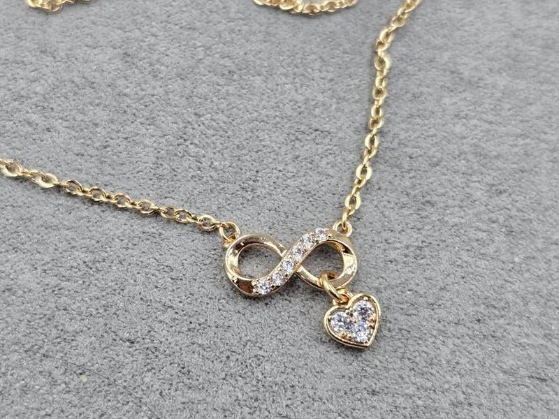 Кол'є Xuping 8*13 мм довжина 42+5 см колір золото 18к