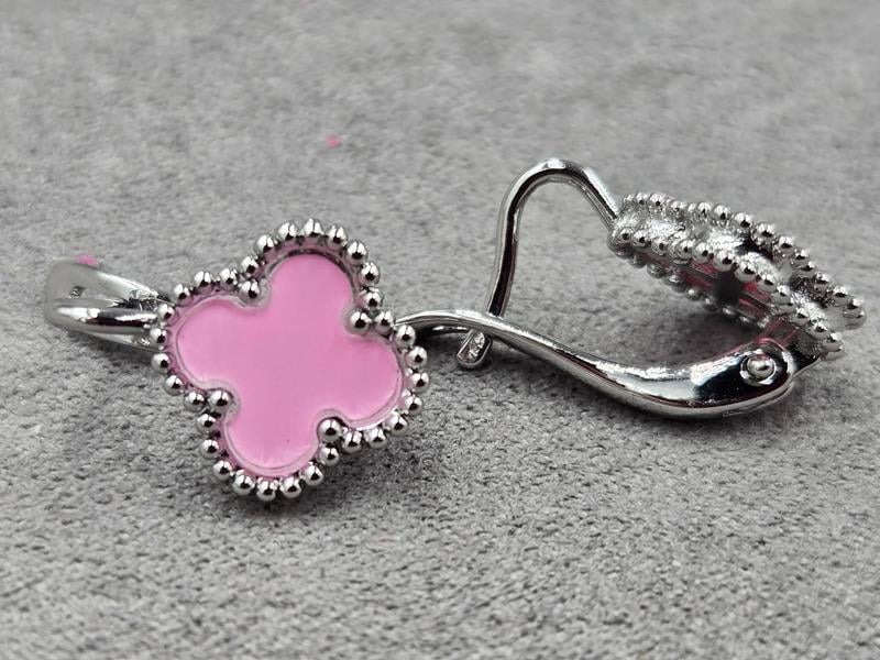 Сережки Fallon 12 мм висота 17 мм англійський замок родій