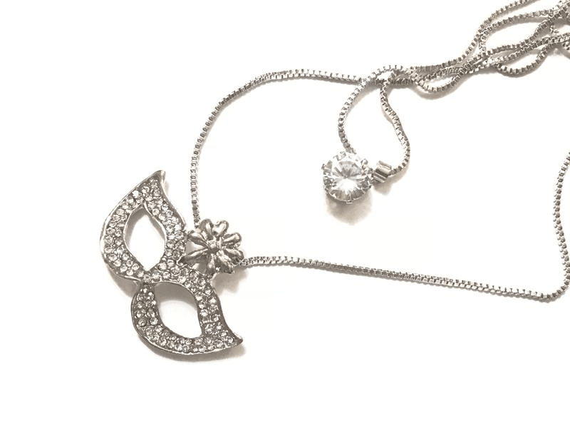 Кулон 2-ой 60см + 70см цвет серебро