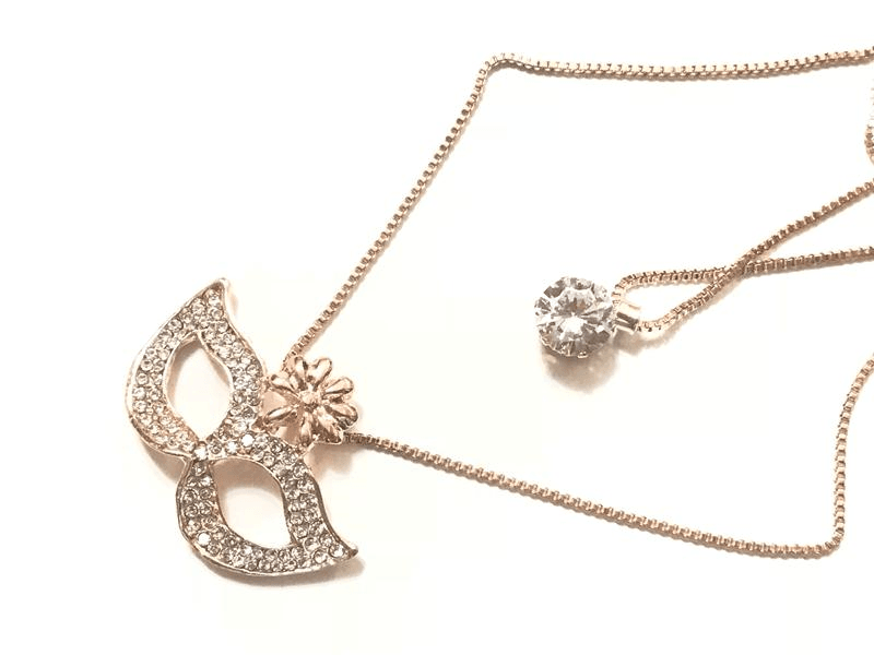 Кулон 2-ой 60см + 70см цвет золото