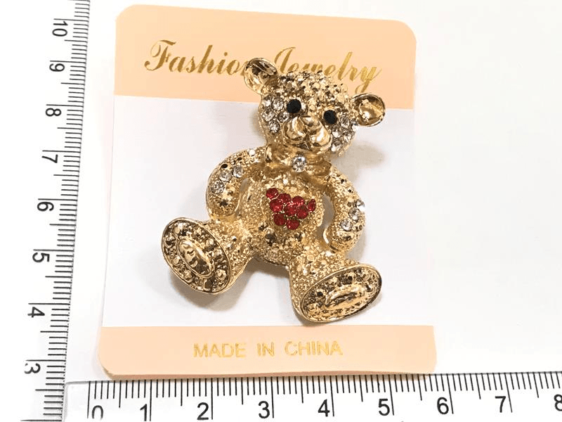 Брошь мишка