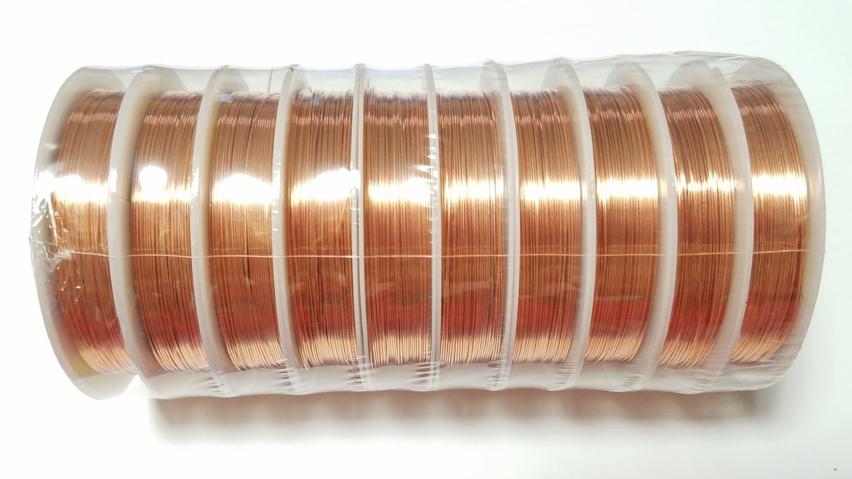 Проволока 0,3 розовое золото упаковка 10 штук