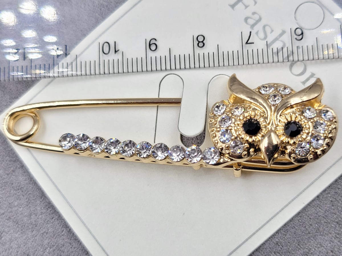 Брошь булавка колір золото