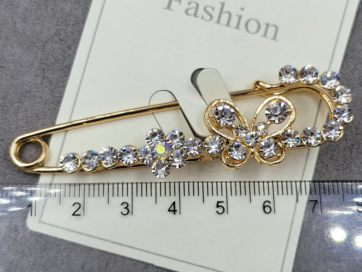 Брошь булавка колір золото