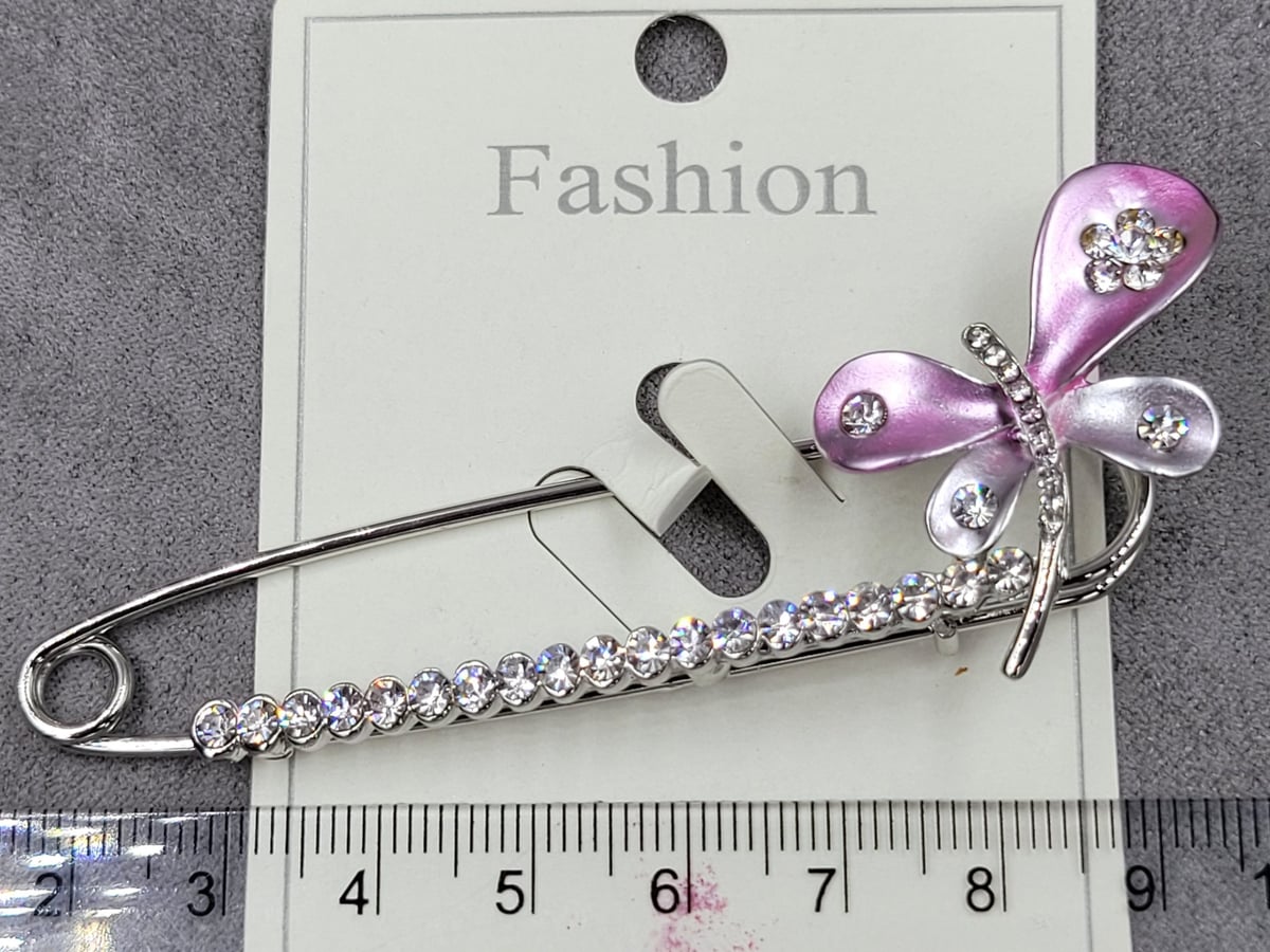 Брошь колір срібло