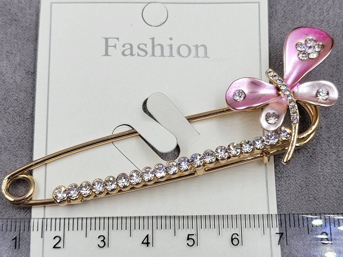 Брошь булавка колір золото