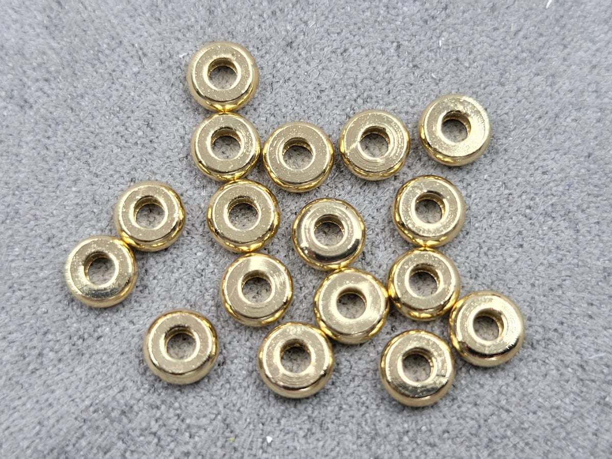 Ронделі 5 мм колір золото 50 шт (гипоалергений сплав)