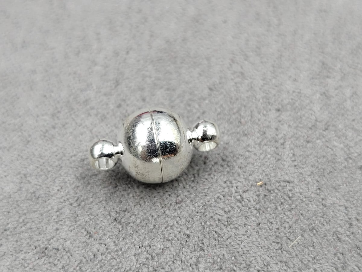 Замок магнітний 8 мм колір срібло