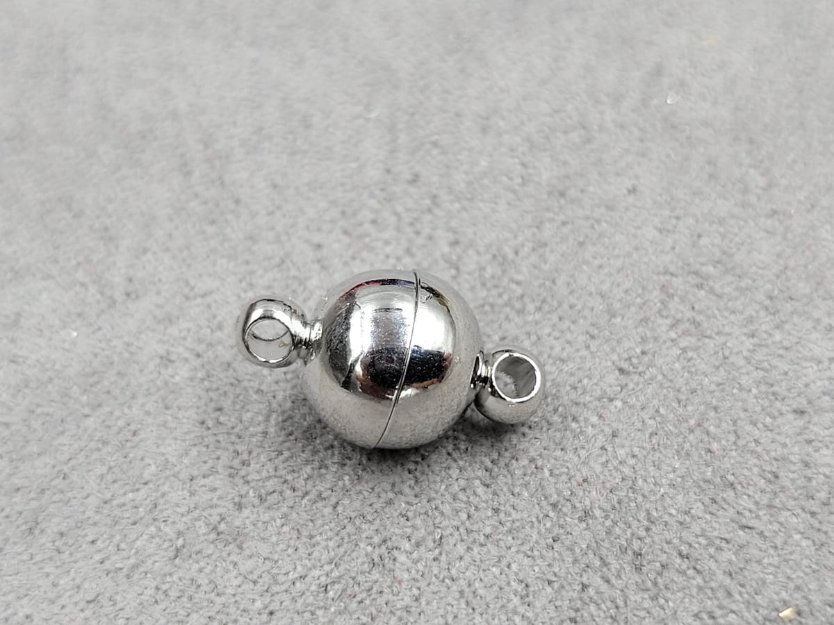 Замок магнітний 8 мм колір сталь